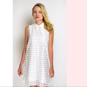 White Circle Sequin Dress